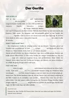 Vorschau - Arbeitsblätter - Gorilla Steckbrief – Tiere Afrikas | Sachunterricht Grundschule Arbeitsblatt - Seite 2