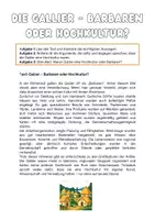 Vorschau - Arbeitsblätter - Die Gallier Barbaren oder Hochkultur - Informationstexte mit Aufgaben - Seite 2