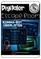 Vorschau - Interaktives Material - Digitaler Escape Room Kommasetzung Kl. 7/8 - Deckblatt