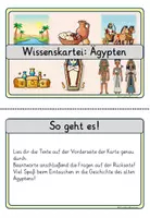 Vorschau - Stationenlernen - Wissenskartei Ägypten🏺| 16 Themenstationen – Klasse 3–4 | Sachunterricht & Lesen - Seite 3