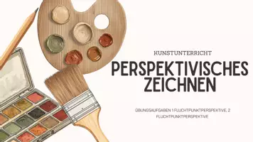 Vorschau - Arbeitsblätter - Perspektivisches Zeichnen, 1 Fluchtpunkt und 2 Fluchtpunkte - Seite 1
