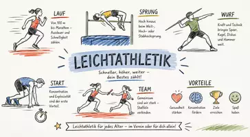 Vorschau - Arbeitsblätter - Lernposter + AB mit Fragen zum Thema "Leichtathletik" + Lösungsblatt + Mindmap + Infografik - Seite 2