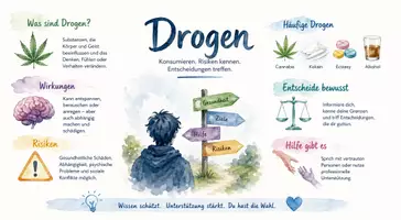 Vorschau - Arbeitsblätter - Lernposter + Arbeitsblätter zum Thema "Droge" + Lösung & Fragen & MP3 + Mindmap + Infografik - Seite 2