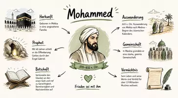 Vorschau - Arbeitsblätter - Lernposter + Arbeitsblatt "Mohammed und die rasche Ausbreitung des Islam" + interaktive Lösung & MP3 + Mindmap + Infografik - Seite 2
