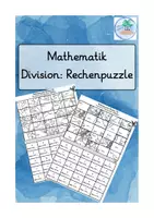 Vorschau - Arbeitsblätter - Mathematik Rechenpuzzle Division - Deckblatt
