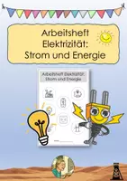 Vorschau - Arbeitsblätter - Arbeitsheft Elektrizität: Strom und Energie Klasse 3/4 (mit Lösungen) - Deckblatt