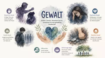 Vorschau - Arbeitsblätter - Lernposter + Arbeitsblatt "Gewalt" + Onlineübung & MP3 + Mindmap + Infografik - Seite 2