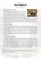 Vorschau - Arbeitsblätter - Nilpferd Steckbrief – Lesetext, Lückentext, Weltkarte & Arbeitsblatt - Seite 1