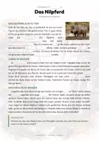Vorschau - Arbeitsblätter - Nilpferd Steckbrief – Lesetext, Lückentext, Weltkarte & Arbeitsblatt - Seite 2