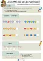 Vista previa - Hojas de trabajo - Cuaderno matemáticas 1º Primaria El Explorador Matemático - página 2