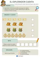 Vista previa - Hojas de trabajo - Cuaderno matemáticas 1º Primaria El Explorador Matemático - página 3