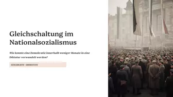 Vorschau - Präsentationen/Tafelbilder - Nationalsozialismus in der Oberstufe - Deckblatt