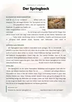 Vorschau - Arbeitsblätter - Springbock Steckbrief – Lesetext, Lückentext, Weltkarte & Arbeitsblatt - Seite 2
