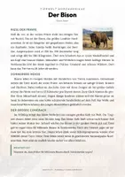Vorschau - Arbeitsblätter - Bison Steckbrief – Lesetext, Lückentext, Weltkarte & Arbeitsblatt - Seite 1