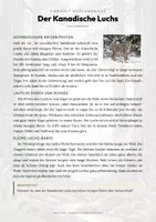 Vorschau - Arbeitsblätter - Kanadischer Luchs Steckbrief – Lesetext, Lückentext, Weltkarte & Arbeitsblatt - Seite 1