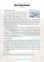 Vorschau - Arbeitsblätter - Polarfuchs Steckbrief – Lesetext, Lückentext, Weltkarte & Arbeitsblatt - Seite 1