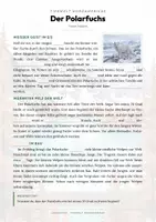 Vorschau - Arbeitsblätter - Polarfuchs Steckbrief – Lesetext, Lückentext, Weltkarte & Arbeitsblatt - Seite 2
