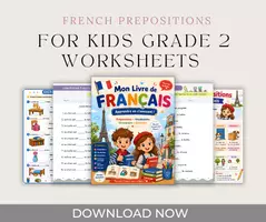 Vorschau - Arbeitsblätter - French Grammar Worksheet – Grade 2 - Deckblatt
