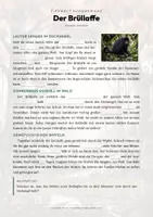 Vorschau - Arbeitsblätter - Brüllaffe Steckbrief – Lesetext, Lückentext, Weltkarte & Arbeitsblatt - Seite 2