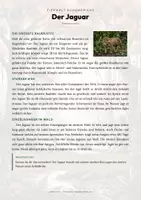 Vorschau - Arbeitsblätter - Jaguar Steckbrief – Lesetext, Lückentext, Weltkarte & Arbeitsblatt - Seite 1
