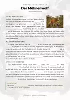 Vorschau - Arbeitsblätter - Mähnenwolf Steckbrief – Lesetext, Lückentext, Weltkarte & Arbeitsblatt - Seite 2