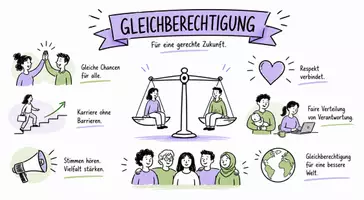 Vorschau - Arbeitsblätter - Lernposter + Arbeitsblätter zum Thema "Gleichberechtigung" + Lösung & MP3 + Mindmap + Infografik - Seite 2