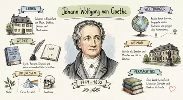 Vorschau - Arbeitsblätter - Lernposter + Arbeitsblatt "Johann Wolfgang von Goethe" + Onlineübung & MP3 + Mindmap + Infografiken - Seite 2