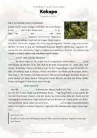 Vorschau - Arbeitsblätter - Kakapo Steckbrief – Lesetext, Lückentext, Weltkarte & Arbeitsblatt - Seite 2