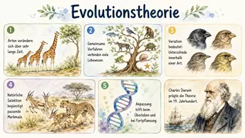 Vorschau - Arbeitsblätter - Lernposter + Arbeitsblätter zum Thema "Evolution" + Lösung & MP3 + Mindmap + Infografiken - Seite 2