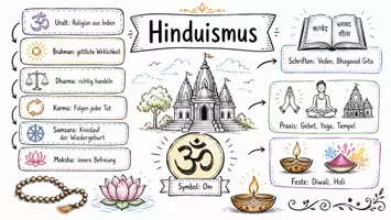 Vorschau - Arbeitsblätter - Lernposter + Arbeitsblätter zum Thema "Hinduismus" + Lösung & MP3 + Mindmap + Infografik - Seite 2