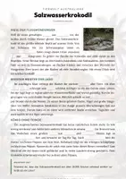 Vorschau - Arbeitsblätter - Salzwasserkrokodil Steckbrief – Lesetext, Lückentext, Weltkarte & Arbeitsblatt - Seite 2