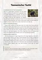 Vorschau - Arbeitsblätter - Tasmanischer Teufel Steckbrief – Lesetext, Lückentext, Weltkarte & Arbeitsblatt - Seite 1