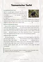 Vorschau - Arbeitsblätter - Tasmanischer Teufel Steckbrief – Lesetext, Lückentext, Weltkarte & Arbeitsblatt - Seite 2