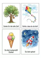 Vorschau - Anderer Materialtyp - Kita & Kindergarten 16 Bunte Danke-Karten - Seite 3