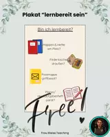 Vorschau - Bildkarten - Plakat - "lernbereit sein" - Orientierung für SuS - Deckblatt