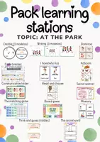 Vista previa - Juegos / Gamificación - Pack learning stations -At the park - Portada