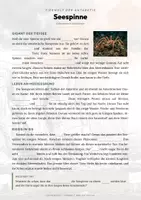 Vorschau - Arbeitsblätter - Seespinne Steckbrief – Lesetext, Lückentext, Weltkarte & Arbeitsblatt - Seite 2