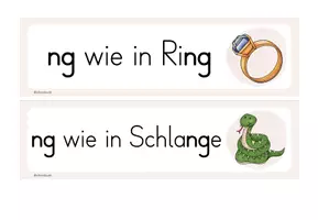 Vorschau - Präsentationen/Tafelbilder - Buchstabeneinführung ng/nk - Bildwortkarten und Tafelbilder - Seite 3
