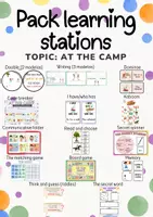 Vista previa - Juegos / Gamificación - Pack learning stations - at the camp - Portada