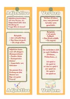 Vorschau - Mal- und Bastelvorlagen - Wortarten Spickzettel als Fächer - Seite 2