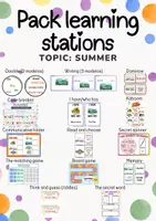 Vista previa - Juegos / Gamificación - Pack learning stations - SUMMER - Portada