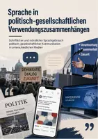 Vorschau - Arbeitsblätter - Schriftlicher und mündlicher Sprachgebrauch politisch-gesellschaftlicher Kommunikation in unterschiedlichen Medien - Deckblatt