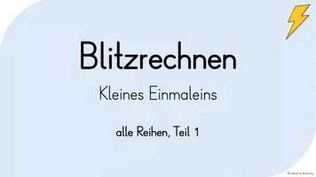 Vorschau - Präsentationen/Tafelbilder - Blitzrechnen: Kleines Einmaleins: alle Reihen (Teil 1) - Seite 3