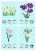 Vorschau - Spiele - Zählkarten Frühling | Zahlenraum 1–20 | 4-fach differenziert | Kindergarten - Seite 3