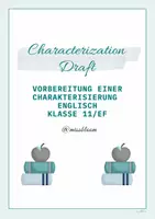 Vorschau - Arbeitsblätter - Materialpaket Characterization (Beispiel Starr aus THUG) - Deckblatt