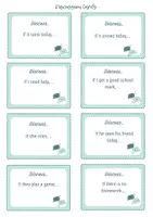 Vorschau - Spiele - Warm up: If clauses Type 1 - Speaking cards - Seite 1