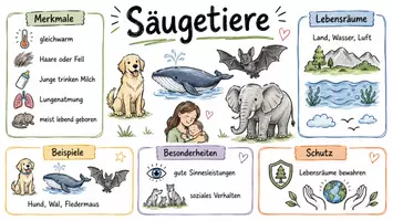 Vorschau - Arbeitsblätter - Lernposter + Arbeitsblatt "Säugetiere" + Onlineübung & MP3 + Mindmap + Infografik - Seite 2