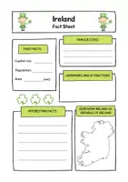 Vorschau - Arbeitsblätter - Fact Sheet Ireland - Überblick - Seite 1