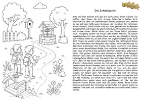 Vorschau - Arbeitsblätter - Lesen und malen Schatzsuche Klasse 2/3/4 - Seite 3