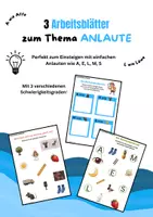 Vorschau - Arbeitsblätter - Arbeitsblätter Anlaute - Deckblatt